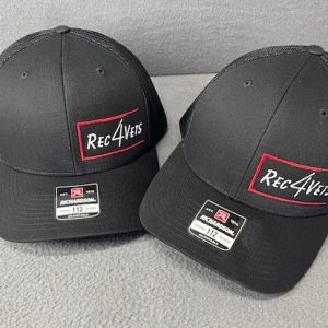 Black Embroidered Logo Hat